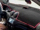 Накидка на торпеду Сhevrolet Aveo T250 2006-2011 чохол панелі приладів чорний кант червоний - зображення 3