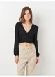 Топ-блузка Monki 38 Черный 0933379 - изображение 1