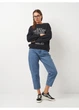 Світшот H&M S Чорний 1011828_бел.надп - зображення 3