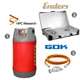 Набор: газовая плита Enders Brisbane 2Z н/ж сталь з термодатчиком + баллон HPCR-G.5 (G.4), 26,2л - изображение 1