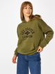 Bluza damska z kapturem oversize Lee Cooper Logo 2975 M Khaki (5905991710516) - obraz 4