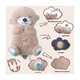 Мягкая игрушка-ночник "Дышащая Выдра" 853-1(Beige) дышащий, звук и свет, бежевый - изображение 4