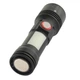 Фонарь Quantum Adept 10W LED zoom +COB з USB (QM-FL1031)[83854] - изображение 2