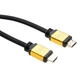 Кабель мультимедийный HDMI to HDMI 1.8 m metal V2.0 Vinga (VCPDCHDMI2VMM1.8BK)[19561] - изображение 2