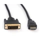 Кабель мультимедийный HDMI to DVI 24+1 5.0m Vinga (VCPHDMIDVI5)[19734] - изображение 4
