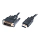 Кабель мультимедійний HDMI to DVI 1.8m REAL-EL (EL123500013)[19496] - зображення 2