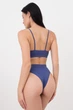 Труси бразиліана жіночі безшовні в рубчик Giulia BRASILIAN BRIEFS RIB L/XL Blue-marlin - зображення 4