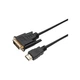Кабель мультимедійний HDMI to DVI 24+1 1.8m Dynamode (DM-CL-HDMI-DVI-1.8M)[19980] - зображення 1