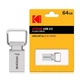 USB флеш-накопитель Flash Drive 2.0 Kodak 64GB K112 Mini в металлическом корпусе, цвет - серебристый - изображение 4