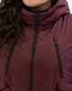 Жіноча куртка демісезонна з капюшоном MODA 000431 52 Бордовий (M -000431 /4 E ) - зображення 6