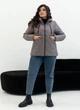 Женская демисезонная куртка с капюшоном MODA 000431 44 Серый (M -000431 /2 A ) - изображение 2