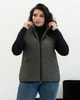 Теплый жилет женский стеганный удлиненный MODA 20115/1 50 Хаки ( M - 20115/4 A ) - изображение 4