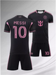 Форма футбольная детская Messi (Месси) 10 Интер Майами (Inter Miami) 2025, 28-150-155 черная - изображение 2