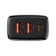 Сетевое зарядное устройство Baseus Compact Quick Charger 2USB + 1Type-C 30W CCXJ-E01 Black - изображение 4