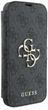 Etui z klapką Guess Book 4G Metal Logo do Apple iPhone 16 Pro Black (GUBKP16L4GMGGR) - obraz 3