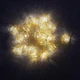 Гірлянда світлодіодна на 2 м., 20 LED діодів (Овал-сітка), провід гнучкий прозорий, свічення Біле тепле від 220В (на ялинку, штору, вікно, стіну) - зображення 5