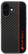 Панель Audi Carbon Fiber Stripe для Apple iPhone 16 Black/Red (6955250227889) - зображення 1