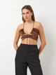 Топ жіночий H&M 0-2345 S Коричневий (KAY2000001537770) - зображення 1