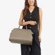Сумка женская кожаная саквояж большая Regina Notte Travel bag 3727 Темный тауп - изображение 2