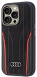 Etui Audi Genuine Leather z MagSafe do Apple iPhone 16 Pro Black/Red (6955250228466) - obraz 3