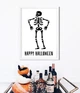 Декор-постер на Хелловін зі скелетом Happy Halloween А3 (H4098) - зображення 2