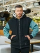 Чоловічий теплий костюм Lenato "Norman" 48-50 чорний - оливка - зображення 5