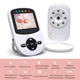 Видеоняня Baby Monitor SM-24, беспроводная радионяня с портативным дисплеем и измерением температуры Поворотная радионяня с энергосберегающим режимом - изображение 2