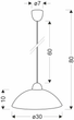 Люстра Candellux Mangano 1х60 Е27 (31-16768) для кухни, спальни, прихожей - изображение 2