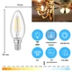 Світлодіодна філаментна LED лампа 6W E27 4200K ETRON 1-EFP-124 Filament С37 - зображення 2