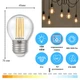 Світлодіодна філаментна LED лампа 10W E14 G45 4200K ETRON 1-EFP-158 Filament - зображення 2