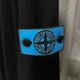 Термопатч Стон Айленд (Stone Island) Black x Blue + 2 гудзики Блакитний - зображення 8