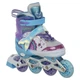 Роликові ковзани розсувні русалка Banwei 901-5 розмір 35-38 Purple-Light Blue - зображення 6