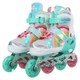 Роликовые коньки раздвижные Banwei 901-3 размер 31-34 White-Mint-Multicolor - изображение 3