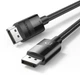 Кабель Ugreen DP114 DisplayPort to DisplayPort v1.4 3 м в оплетке Black (80393_WV) - изображение 2