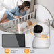 Видеоняня Baby Monitor с 5-дюймовым IPS экраном и аккумулятором 5000 mAh ABM-700 - изображение 3
