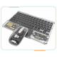 Трёхканальный набор клавиатуры с мышью KB-333 Wireless 2,4Ghz + Bluetooth в прозрачном корпусе с подсветкой RGB - изображение 1