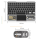 Трёхканальный набор клавиатуры с мышью KB-333 Wireless 2,4Ghz + Bluetooth в прозрачном корпусе с подсветкой RGB - изображение 13