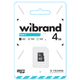 Карта памяти Wibrand MicroSDHC 4GB Class 4 (WICDC4/4GB) Black - изображение 2