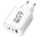 Сетевое зарядное устройство для телефона PM-1A2C GaN три порта USB A+2 USB Type-C - max 33w суммарная мощность 65W White - изображение 2