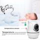 Видеоняня Baby Monitor SM-50 с 5-дюймовым LCD монитором, датчиком звука, ночное виденье, беспроводная, поворотная радионяня с портативным дисплеем и измерением температуры - изображение 5