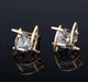 Сережки Gold Square з кристалами Bijoux-e - изображение 1