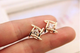 Сережки Gold Square з кристалами Bijoux-e - изображение 4