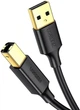 Кабель Ugreen US135 USB 2.0 AM to BM Print Cable 2 м Black (20847) - изображение 2
