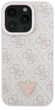 Панель Guess Hardcase Leather 4G Triangle Strass для Apple iPhone 16 Pro Pink (GUHCP16LP4TDPP) - зображення 3