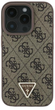 Панель Guess Hardcase Leather 4G Triangle Strass для Apple iPhone 16 Pro Brown (GUHCP16LP4TDPW) - зображення 3