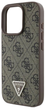 Панель Guess Hardcase Leather 4G Triangle Strass для Apple iPhone 16 Pro Brown (GUHCP16LP4TDPW) - зображення 6