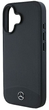 Панель Mercedes-Benz Textured And Plain Leather MagSafe для iPhone 16 Black (MEHMP16S23RBARK) - зображення 2