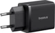 Ładowarka sieciowa Baseus Cube Fast Charger Type-C+USB 30W Cluster Black EU (P10111404113-00) - obraz 5