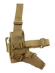 Кобура для пістолета Mil-Tec Койот TIEFZIEHHOLSTER RECHTS (16140005) - изображение 5