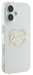 Etui Guess Hardcase IML Heart do Apple iPhone 16 Plus Transparent (GUHCP16MHCHGSPT) - obraz 3